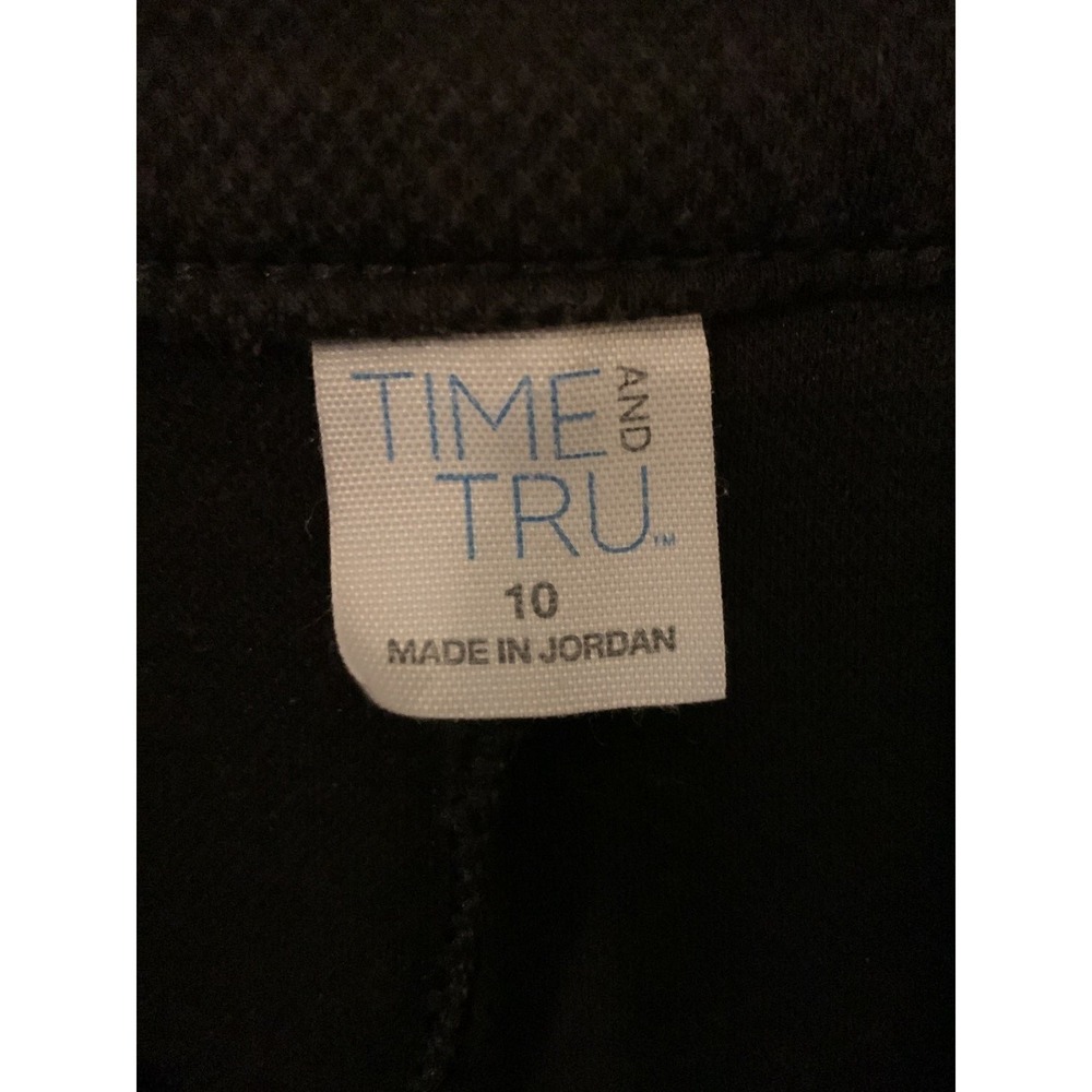 Time and Tru Black Dress Pants Women's Size 10 Career Office - Picture 2 of 4